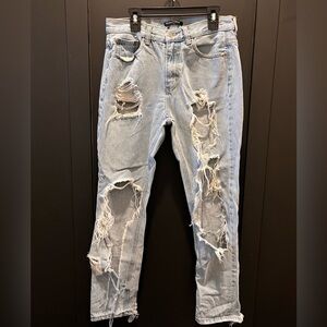 Brandy Melville Distressed Light Blue Jeans